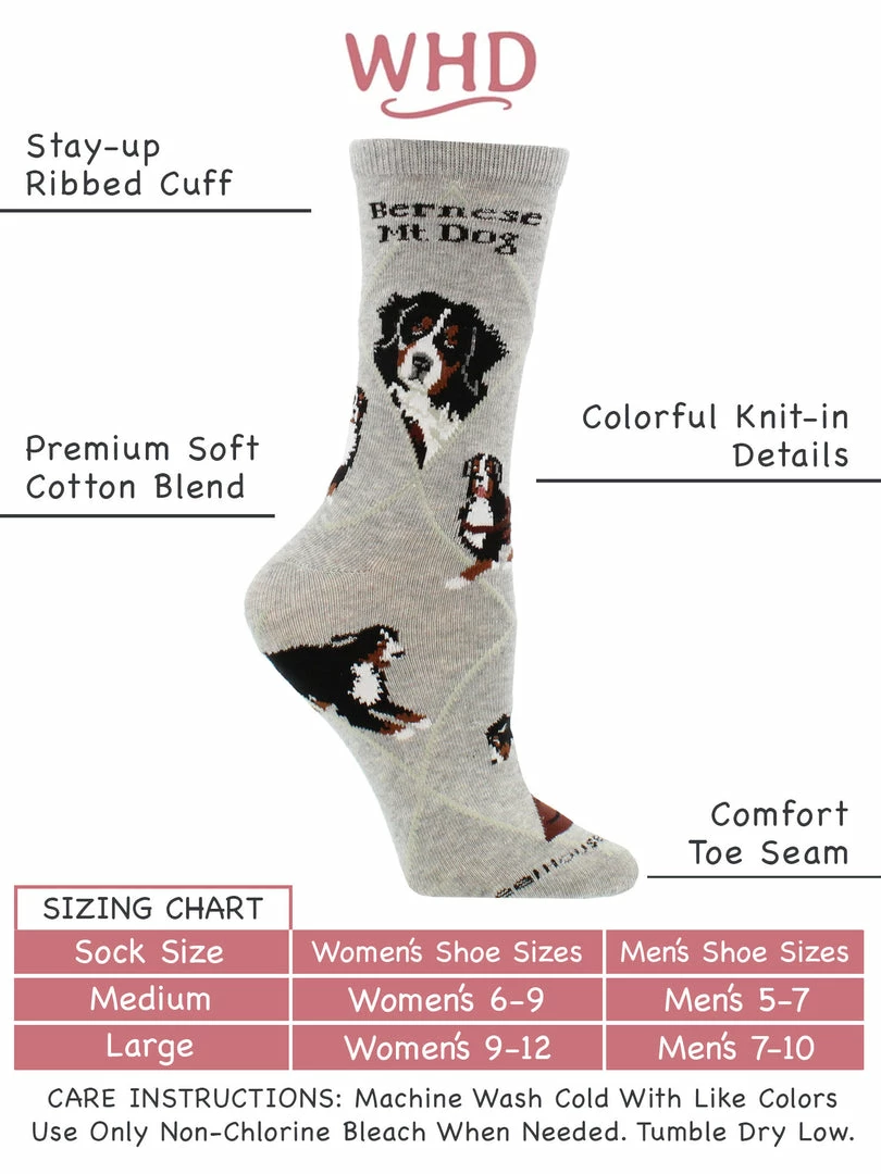 Top 10 ๐ WHD Crazy ๐งฆ Socks - Crew Bernese Mountain ๐ฆฎ Dog ๐งฆ Socks For ๐ฉ Women Gift For ๐ฆฎ Dog Lovers โญ 3 WHD Crazy Socks - Crew Bernese Mountain Dog Socks For Women Gift For Dog Lovers
