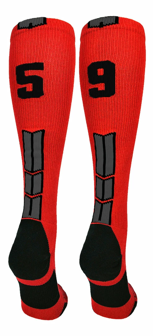 Wholesale π₯° MadSportsStuff βΎ Baseball 𧦠Socks Red And Black Player ID Custom Number Over The Calf 𧦠Socks For π₯ Softball βΎ Baseball Football Boys And π§ Girls π 21 MadSportsStuff Baseball Socks Red And Black Player ID Custom Number Over The Calf Socks For Softball Baseball Football Boys And Girls