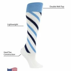 TCK Candy Stripe Knee High Softball Socks Soccer