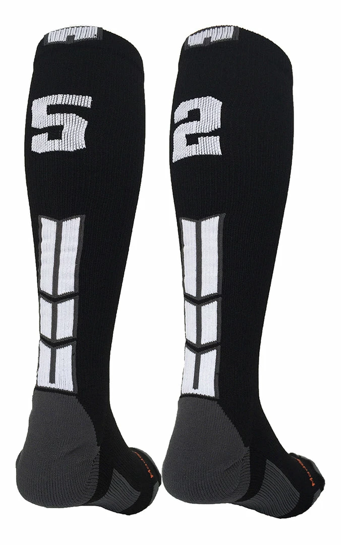 Outlet โ MadSportsStuff ๐ฅ Softball ๐งฆ Socks Black Player ID Custom Number Over The Calf ๐งฆ Socks For ๐ฅ Softball โพ Baseball Football Boys And ๐ง Girls ๐ 28 MadSportsStuff Softball Socks Black Player ID Custom Number Over The Calf Socks For Softball Baseball Football Boys And Girls