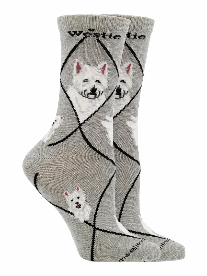 Promo ๐งจ WHD Crazy ๐งฆ Socks - Crew Westie ๐งฆ Socks For ๐ฉ Women Gift For ๐ถ Dog Lovers ๐ 4 WHD Crazy Socks - Crew Westie Socks For Women Gift For Dog Lovers