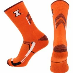 TCK Illinois Fighting Illini Socks University Of Illinois Illini Champion Crew Socks