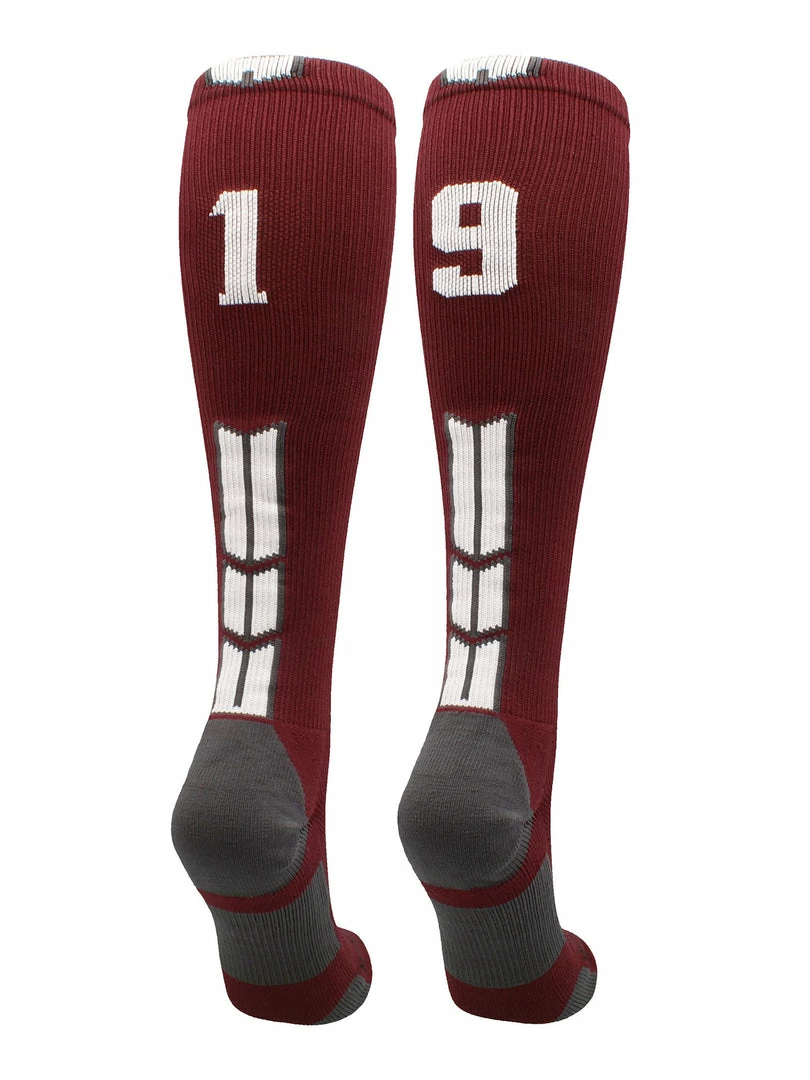 Best Sale ๐ MadSportsStuff Maroon Player ID Custom Number Over The Calf ๐งฆ Socks For ๐ฅ Softball โพ Baseball Football Boys And ๐ง Girls ๐ฅ Softball ๐งฆ Socks ๐ 59 MadSportsStuff Maroon Player ID Custom Number Over The Calf Socks For Softball Baseball Football Boys And Girls Softball Socks