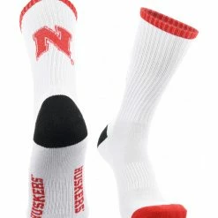Flash Sale ๐ TCK Nebraska Cornhuskers ๐งฆ Socks Basic Crew White ๐งฆ Socks All Schools ๐คฉ 7 TCK Nebraska Cornhuskers Socks Basic Crew White Socks All Schools