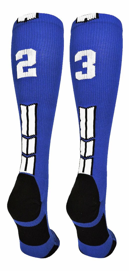 Wholesale ๐ MadSportsStuff โพ Baseball ๐งฆ Socks Royal Player ID Custom Number Over The Calf ๐งฆ Socks For ๐ฅ Softball โพ Baseball Football Boys And ๐ง Girls ๐ 80 MadSportsStuff Baseball Socks Royal Player ID Custom Number Over The Calf Socks For Softball Baseball Football Boys And Girls