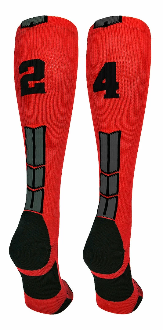 Wholesale π₯° MadSportsStuff βΎ Baseball 𧦠Socks Red And Black Player ID Custom Number Over The Calf 𧦠Socks For π₯ Softball βΎ Baseball Football Boys And π§ Girls π 81 MadSportsStuff Baseball Socks Red And Black Player ID Custom Number Over The Calf Socks For Softball Baseball Football Boys And Girls