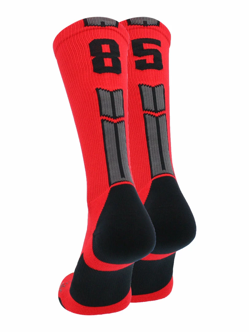 Promo ๐ MadSportsStuff Red And Black Player ID Custom Number Crew ๐งฆ Socks For ๐ Basketball Lacrosse Volleyball Boys And ๐ง Girls Volleyball ๐งฆ Socks โจ 44 MadSportsStuff Red And Black Player ID Custom Number Crew Socks For Basketball Lacrosse Volleyball Boys And Girls Volleyball Socks