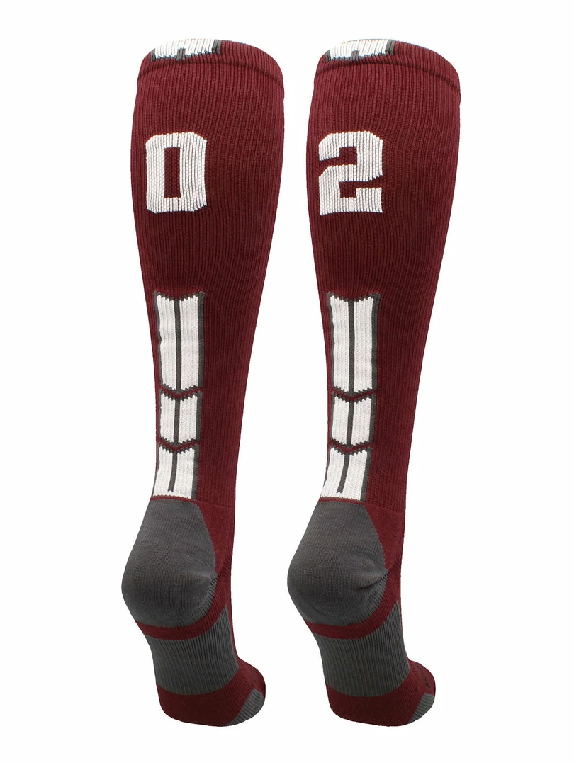 Best Sale ๐ MadSportsStuff Maroon Player ID Custom Number Over The Calf ๐งฆ Socks For ๐ฅ Softball โพ Baseball Football Boys And ๐ง Girls ๐ฅ Softball ๐งฆ Socks ๐ 76 MadSportsStuff Maroon Player ID Custom Number Over The Calf Socks For Softball Baseball Football Boys And Girls Softball Socks