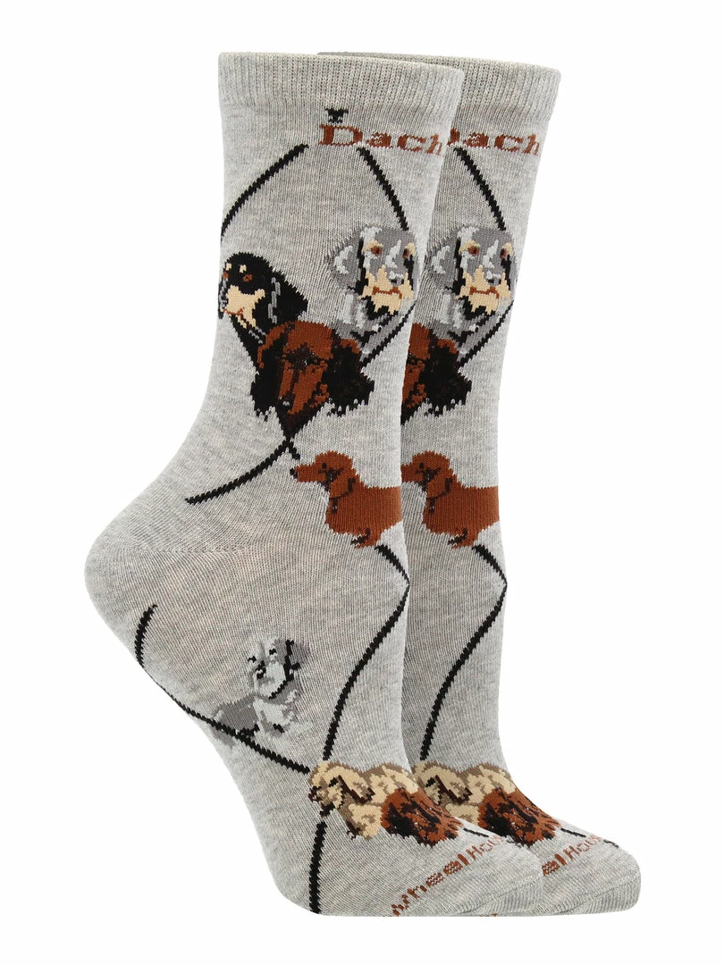 Cheap ๐ WHD Crazy ๐งฆ Socks - Crew Dachshund ๐งฆ Socks For ๐ฉ Women Gift For ๐ Dog Lovers โจ 4 WHD Crazy Socks - Crew Dachshund Socks For Women Gift For Dog Lovers