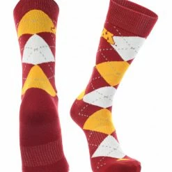 TCK All Schools Minnesota Golden Gophers Argyle Dress Socks NCAA Fanwear Crew Length