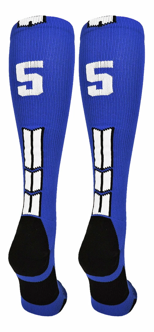 Brand new ๐ฅฐ MadSportsStuff Royal Player ID Custom Number Over The Calf ๐งฆ Socks For ๐ฅ Softball โพ Baseball Football Boys And ๐ง Girls ๐ 25 MadSportsStuff Royal Player ID Custom Number Over The Calf Socks For Softball Baseball Football Boys And Girls