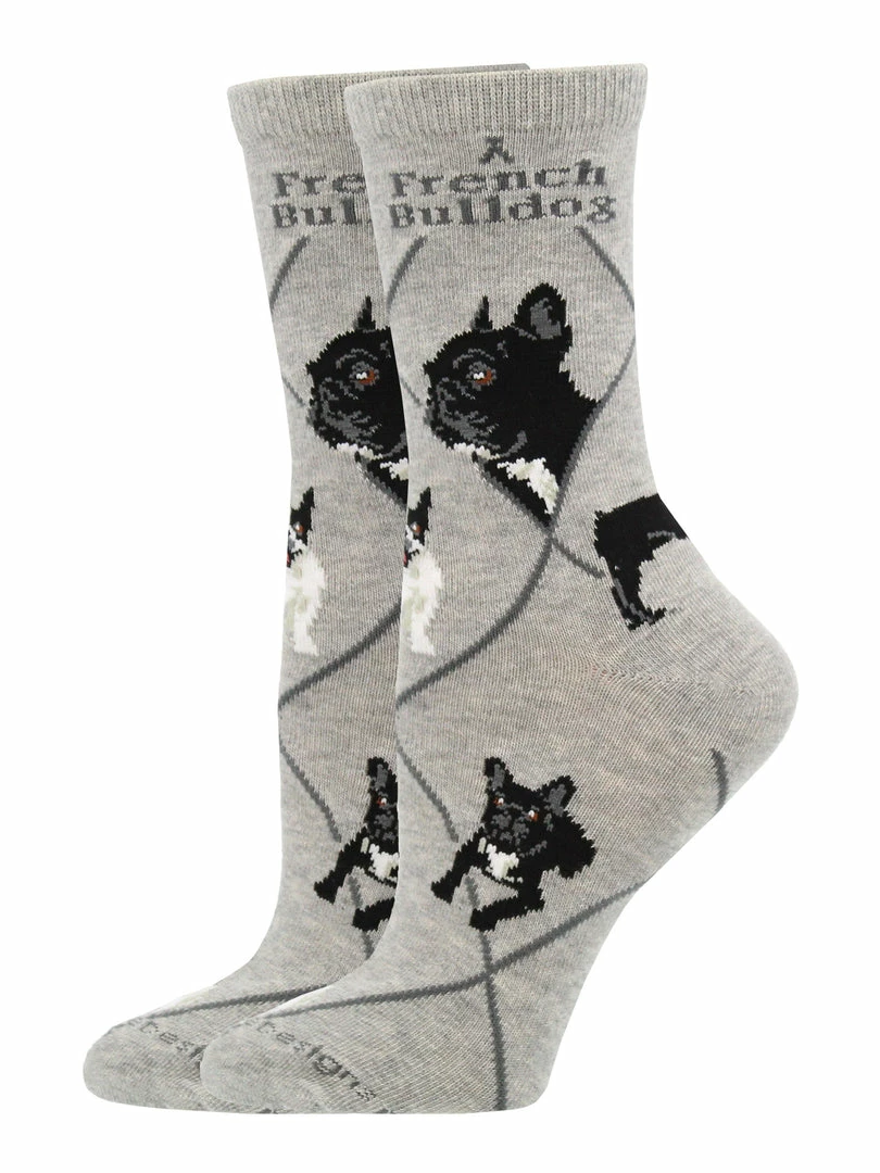 Deals ๐ WHD French Bulldog ๐งฆ Socks For ๐ฉ Women Gift For ๐ Dog Lovers Crazy ๐งฆ Socks - Crew ๐ 2 WHD French Bulldog Socks For Women Gift For Dog Lovers Crazy Socks - Crew