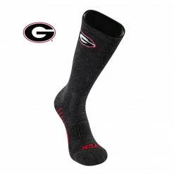 TCK University Of Georgia Bulldogs Socks - Pure Merino Wool - Far Trek