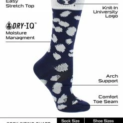 TCK BYU Cougars Socks Womens Savage Crew Socks