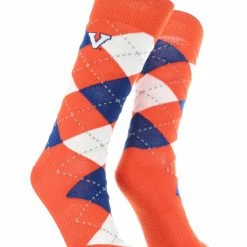 Cheap ๐คฉ TCK Virginia Cavaliers Argyle ๐ Dress ๐งฆ Socks NCAA Fanwear Crew Length ๐ 7 TCK Virginia Cavaliers Argyle Dress Socks NCAA Fanwear Crew Length