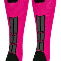 Discount ๐ฅ MadSportsStuff Neon Pink And Black Player ID Custom Number Over The Calf ๐งฆ Socks For ๐ฅ Softball โพ Baseball Football Boys And ๐ง Girls โพ Baseball ๐งฆ Socks ๐ 140 MadSportsStuff Neon Pink And Black Player ID Custom Number Over The Calf Socks For Softball Baseball Football Boys And Girls Baseball Socks