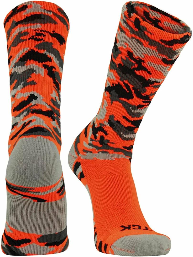 Flash Sale ๐ Basketball ๐งฆ Socks TCK Sports Elite Woodland Camo Performance Crew ๐งฆ Socks ๐ 5 Basketball Socks TCK Sports Elite Woodland Camo Performance Crew Socks