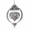 MadSportsStuff Gymnast Christmas Ornament With Crystal Gymnastics Heart Charm
