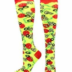 MadSportsStuff Pepperoni Pizza Athletic Over The Calf Socks