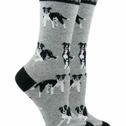 WHD American Pit Bull Terrier Socks For Women Gift For Dog Lovers Crazy Socks - Crew
