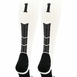 Flash Sale ๐ MadSportsStuff White Player ID Custom Number Over The Calf ๐งฆ Socks For ๐ฅ Softball โพ Baseball Football Boys And ๐ง Girls ๐ฅ Softball ๐งฆ Socks ๐ 171 MadSportsStuff White Player ID Custom Number Over The Calf Socks For Softball Baseball Football Boys And Girls Softball Socks