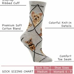 Cheapest โ WHD Crazy ๐งฆ Socks - Crew Yorkie Puppy ๐งฆ Socks For ๐ฉ Women Gift For ๐ฆฎ Dog Lovers ๐ 7 WHD Crazy Socks - Crew Yorkie Puppy Socks For Women Gift For Dog Lovers