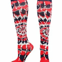 MadSportsStuff Crazy Tie Dye Socks Over The Calf - Softball, Soccer And More