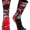 TCK Sports All Schools Wisconsin Badgers Socks Woodland Camo Crew
