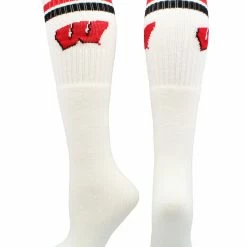 Brand new π€© TCK All Schools Wisconsin Badgers 𧦠Socks Throwback Tube π₯° 5 TCK All Schools Wisconsin Badgers Socks Throwback Tube