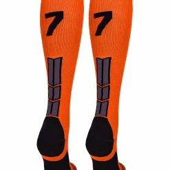 Best Sale ๐ MadSportsStuff ๐ฅ Softball ๐งฆ Socks Orange And Black Player ID Custom Number Over The Calf ๐งฆ Socks For ๐ฅ Softball โพ Baseball Football Boys And ๐ง Girls โญ 158 MadSportsStuff Softball Socks Orange And Black Player ID Custom Number Over The Calf Socks For Softball Baseball Football Boys And Girls