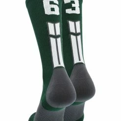 Buy โ๏ธ MadSportsStuff Dark Green Player ID Custom Number Crew ๐งฆ Socks For ๐ Basketball Lacrosse Volleyball Boys And ๐ง Girls ๐ 120 MadSportsStuff Dark Green Player ID Custom Number Crew Socks For Basketball Lacrosse Volleyball Boys And Girls