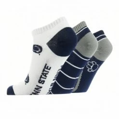 TCK Penn State Nittany Lions No Show Socks Full Field 3 Pack