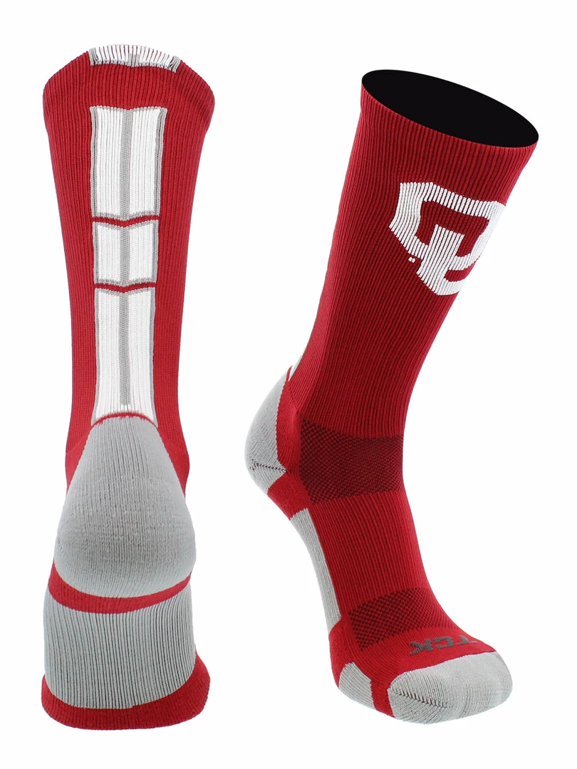 Discount ๐ TCK Sports OU Oklahoma Sooners ๐งฆ Socks Baseline 3.0 Crew All Schools โ๏ธ 6 TCK Sports OU Oklahoma Sooners Socks Baseline 3.0 Crew All Schools