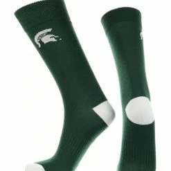 TCK Michigan State Spartans Dress Socks Dean's List Crew Length Socks