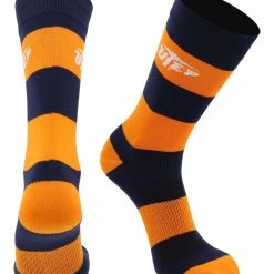 TCK All Schools UTEP Miners Socks Game Day Striped Crew Socks