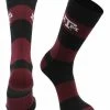 TCK Texas A&M Aggies Socks Game Day Striped Crew Socks