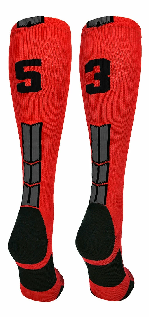 Wholesale π₯° MadSportsStuff βΎ Baseball 𧦠Socks Red And Black Player ID Custom Number Over The Calf 𧦠Socks For π₯ Softball βΎ Baseball Football Boys And π§ Girls π 27 MadSportsStuff Baseball Socks Red And Black Player ID Custom Number Over The Calf Socks For Softball Baseball Football Boys And Girls