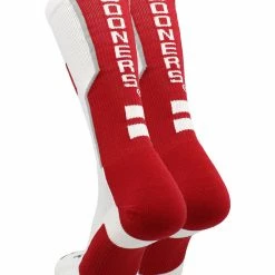TCK OU Oklahoma Sooners Socks Perimeter Crew