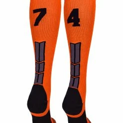 Deals โญ MadSportsStuff ๐ฅ Softball ๐งฆ Socks Orange And Black Player ID Custom Number Over The Calf ๐งฆ Socks For ๐ฅ Softball โพ Baseball Football Boys And ๐ง Girls ๐ 136 MadSportsStuff Softball Socks Orange And Black Player ID Custom Number Over The Calf Socks For Softball Baseball Football Boys And Girls