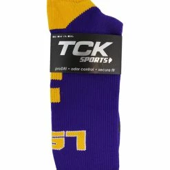 Coupon ๐ TCK LSU Tigers Baseline Crew ๐งฆ Socks ๐ 8 TCK LSU Tigers Baseline Crew Socks