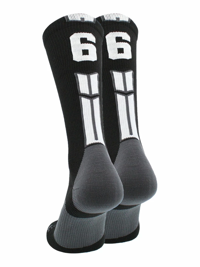 Outlet ๐งจ MadSportsStuff Black Player ID Custom Number Crew ๐งฆ Socks For ๐ Basketball Lacrosse Volleyball Boys And ๐ง Girls Volleyball ๐งฆ Socks ๐ฏ 13 MadSportsStuff Black Player ID Custom Number Crew Socks For Basketball Lacrosse Volleyball Boys And Girls Volleyball Socks