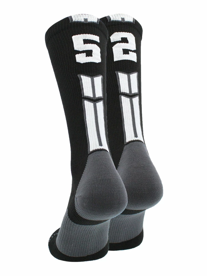 Outlet ๐งจ MadSportsStuff Black Player ID Custom Number Crew ๐งฆ Socks For ๐ Basketball Lacrosse Volleyball Boys And ๐ง Girls Volleyball ๐งฆ Socks ๐ฏ 27 MadSportsStuff Black Player ID Custom Number Crew Socks For Basketball Lacrosse Volleyball Boys And Girls Volleyball Socks