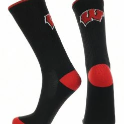 TCK All Schools Wisconsin Badgers Socks Campus Legend Crew Length