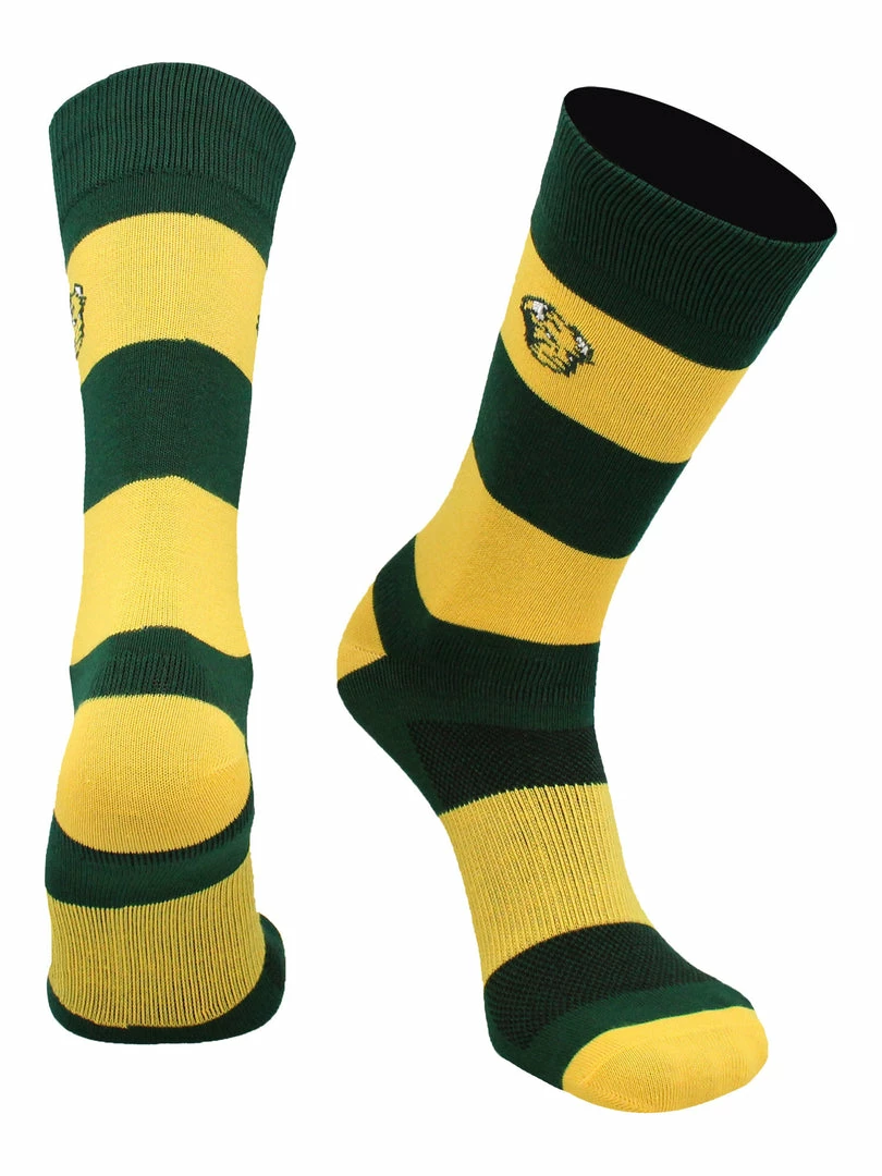 Promo ✨ TCK North Dakota State Bison 🧦 Socks Game Day Striped Crew 🧦 Socks All Schools ✨ 1 TCK North Dakota State Bison Socks Game Day Striped Crew Socks All Schools