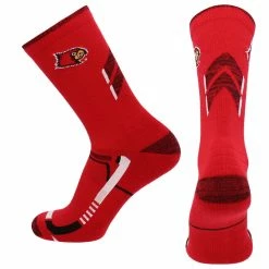 TCK All Schools Louisville Cardinals Socks University Of Louisville Cardinals Champion Crew Socks