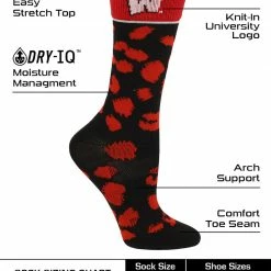 Deals ⭐ TCK Wisconsin Badgers 🧦 Socks 👩 Womens Savage Crew 🧦 Socks All Schools ✔️ 7 TCK Wisconsin Badgers Socks Womens Savage Crew Socks All Schools