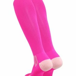 TCK Pink Ribbon Awareness Over The Calf Socks
