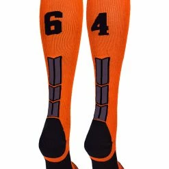 Best Sale ๐ MadSportsStuff ๐ฅ Softball ๐งฆ Socks Orange And Black Player ID Custom Number Over The Calf ๐งฆ Socks For ๐ฅ Softball โพ Baseball Football Boys And ๐ง Girls โญ 121 MadSportsStuff Softball Socks Orange And Black Player ID Custom Number Over The Calf Socks For Softball Baseball Football Boys And Girls