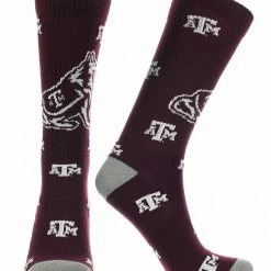 TCK All Schools Texas A&M Aggies Socks Crew Length Sock Mayhem