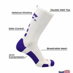 TCK Kansas State Wildcats Socks Baseline 2.0 Crew